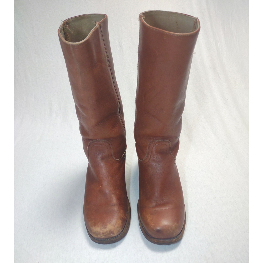 $498 Frye Campus 14L Boot, Handcrafted Knee-High Boot| Sz:10 EE Color: Saddle - Picture 6 of 9